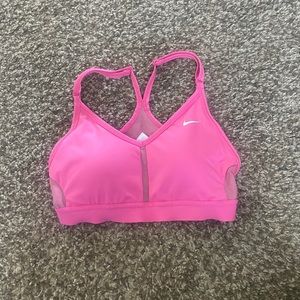 Pink Nike Indy sports bra